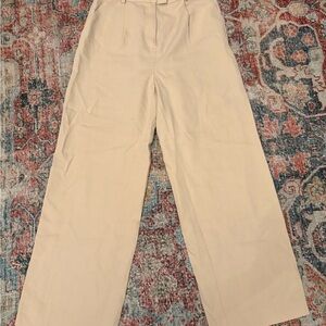 H&M Dress Pants - Beige Wide-Leg